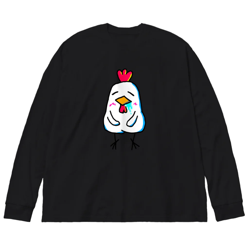 めんたいこドリルのよだれ鶏2 YODAREDORI2 Big Long Sleeve T-Shirt