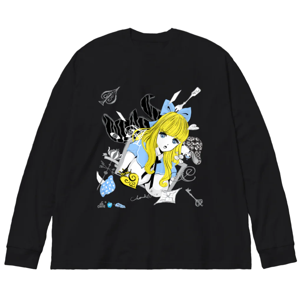 loveclonesのBABYFACE 深窓のあどけない令嬢 AかCのヴィネット Big Long Sleeve T-Shirt