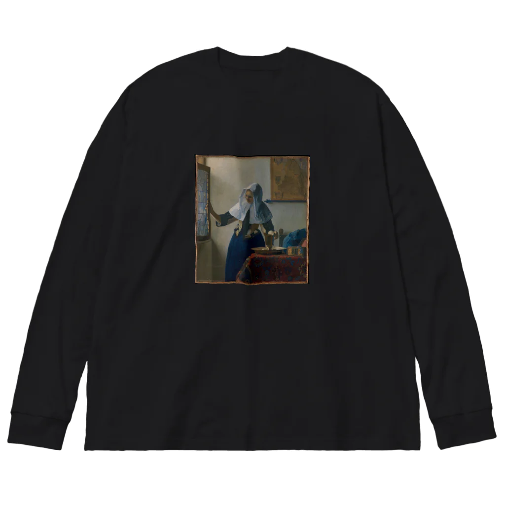 artgalleryの牛乳を注ぐ女 Big Long Sleeve T-Shirt