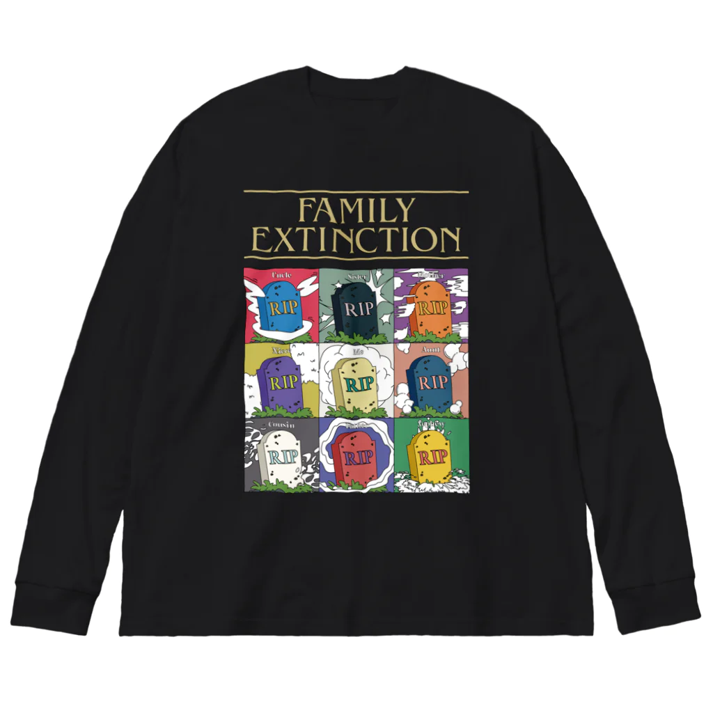 Parallel Imaginary Gift ShopのFamily Extinction ビッグシルエットロングスリーブTシャツ