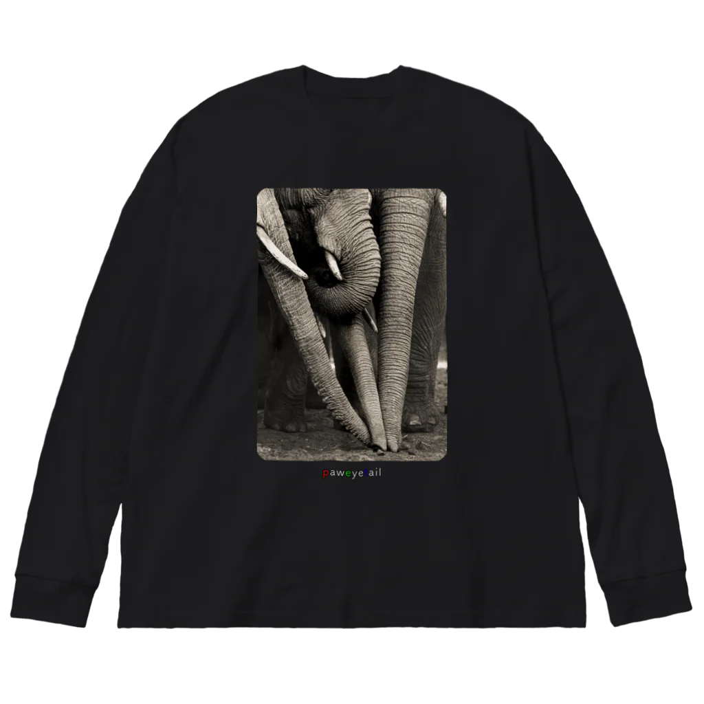paweyetailの象の鼻束 ビッグシルエットロングスリーブTシャツ