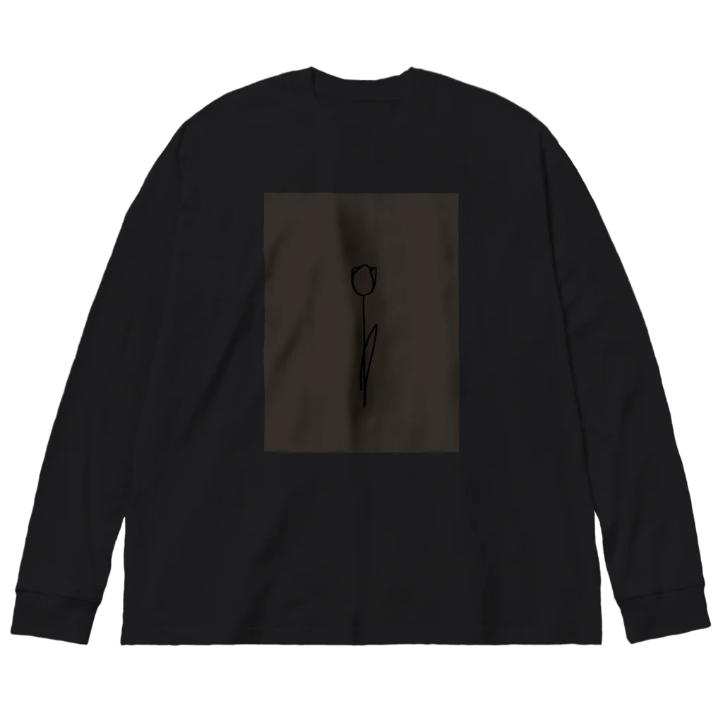 rilybiiの darkcharcoal chocolateBrown Big Long Sleeve T-Shirt