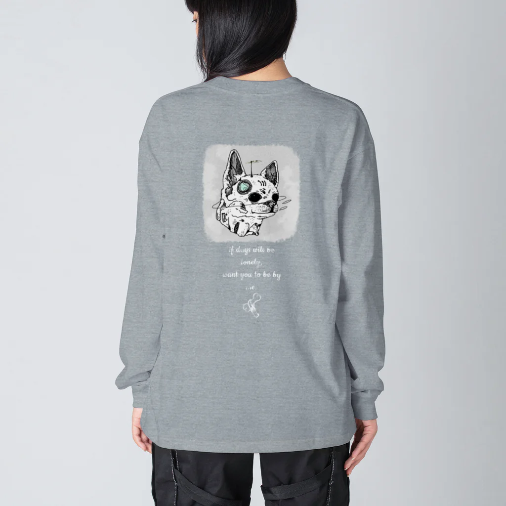 BIGHAWKのChihuahua ビッグシルエットロングスリーブTシャツ