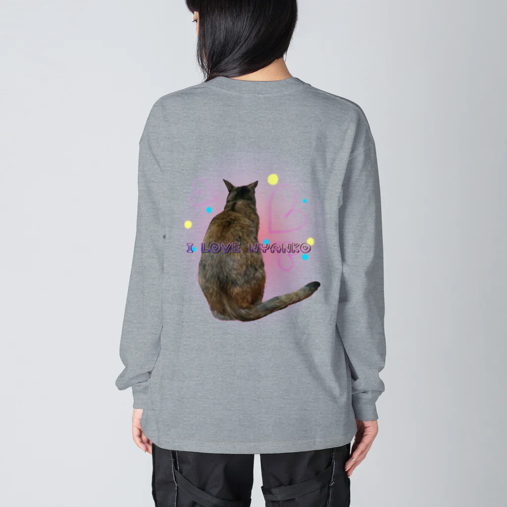 みなまりSHOPのにゃんこのぶ～ちゃん Big Long Sleeve T-Shirt