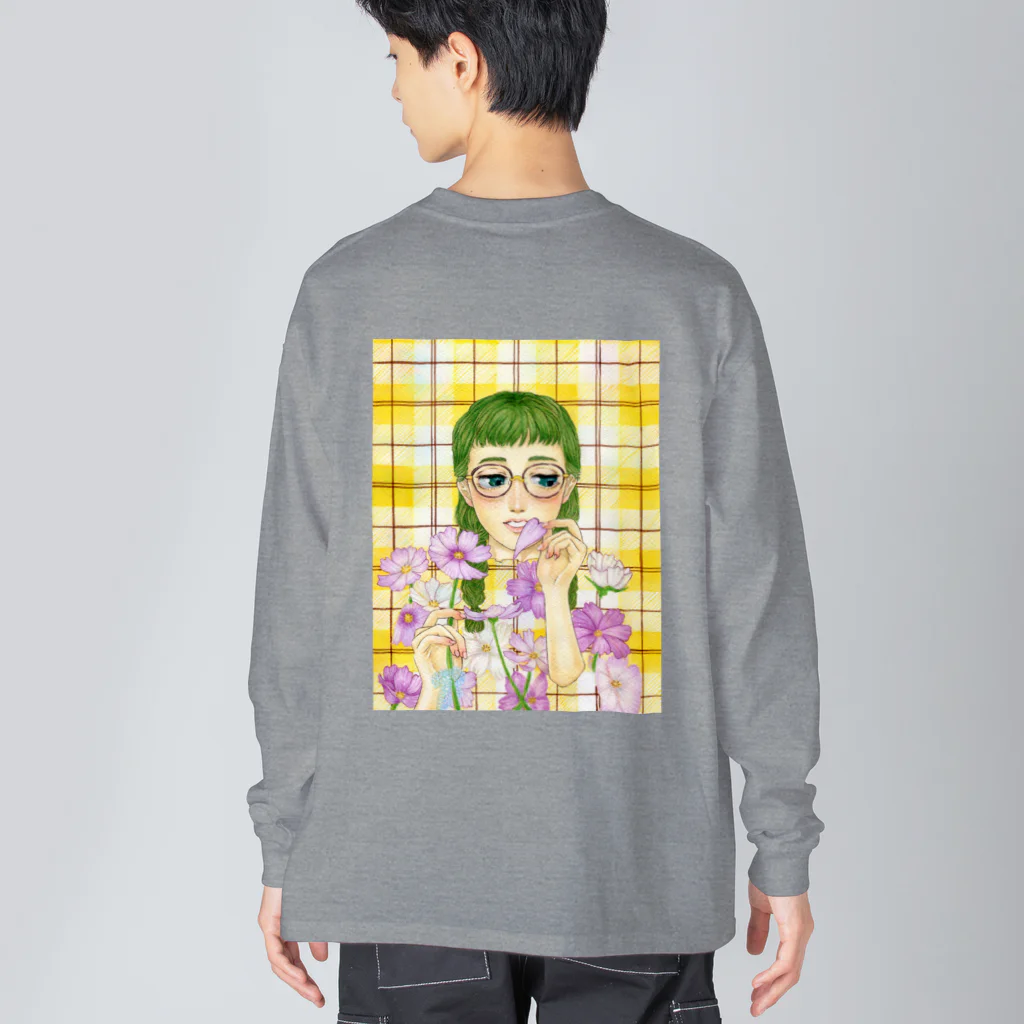 オーカワ真依の乙女心と秋の花 Big Long Sleeve T-Shirt