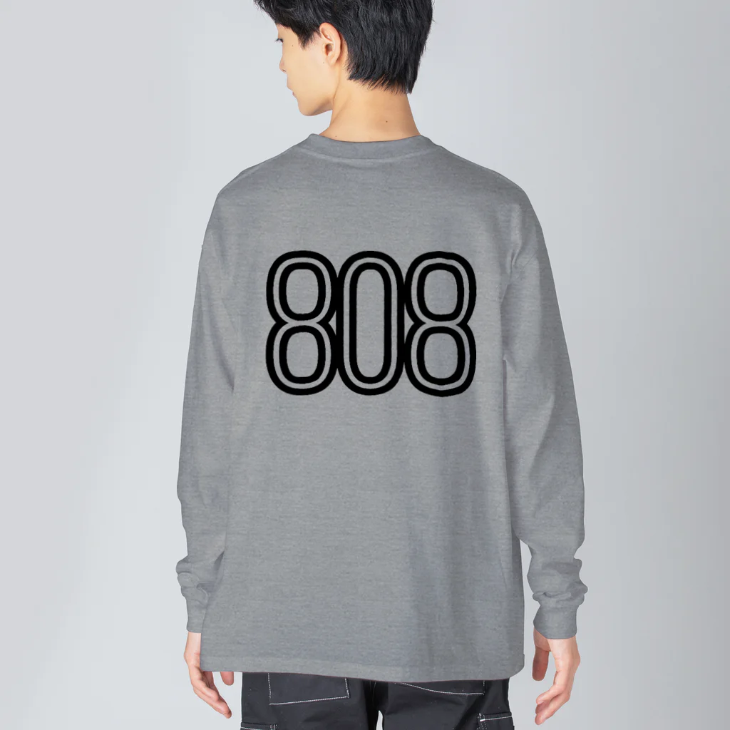 musicshop BOBの808 - BOB ※BLACK LOGO Big Long Sleeve T-Shirt