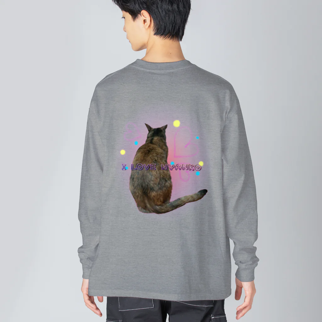 みなまりSHOPのにゃんこのぶ～ちゃん Big Long Sleeve T-Shirt