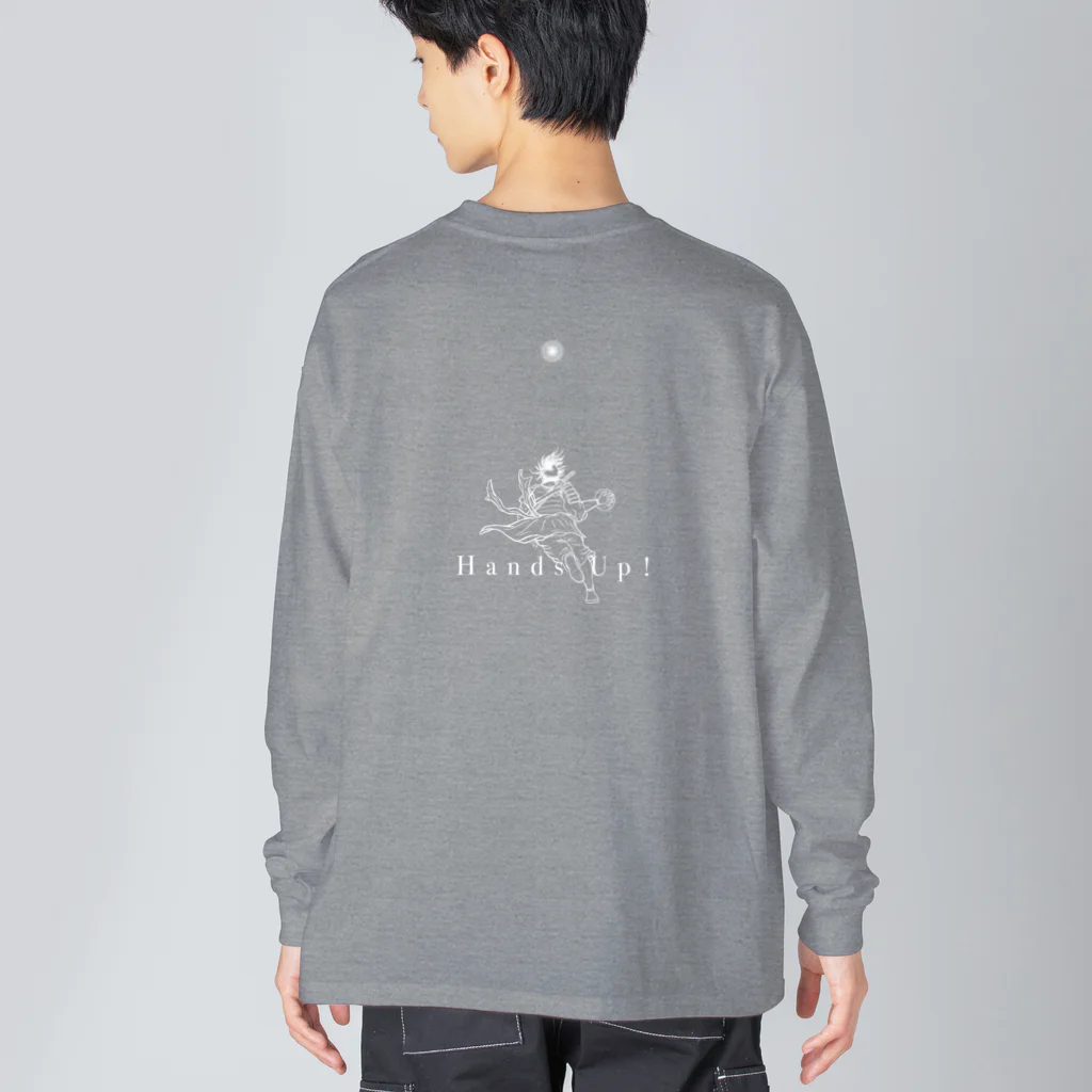 JunKomのHands  Up!〜バスケ侍〜　柄-背面版 Big Long Sleeve T-Shirt