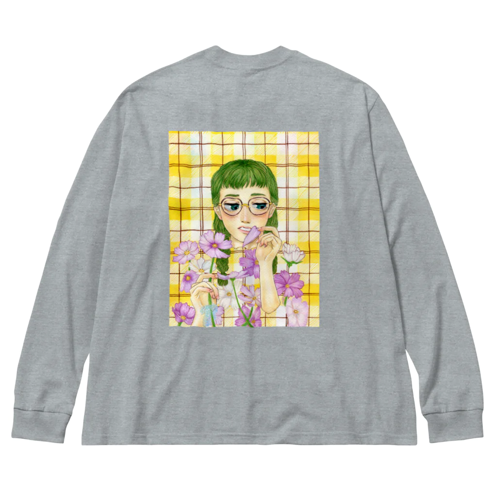 オーカワ真依の乙女心と秋の花 Big Long Sleeve T-Shirt