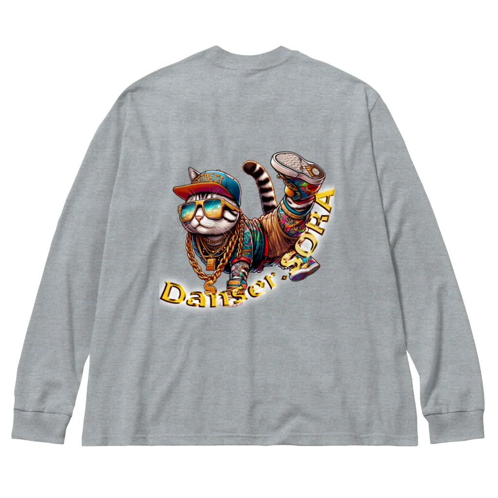 HIPHOPぬこ様のDanser.SORA(ダンサー・そら) Big Long Sleeve T-Shirt