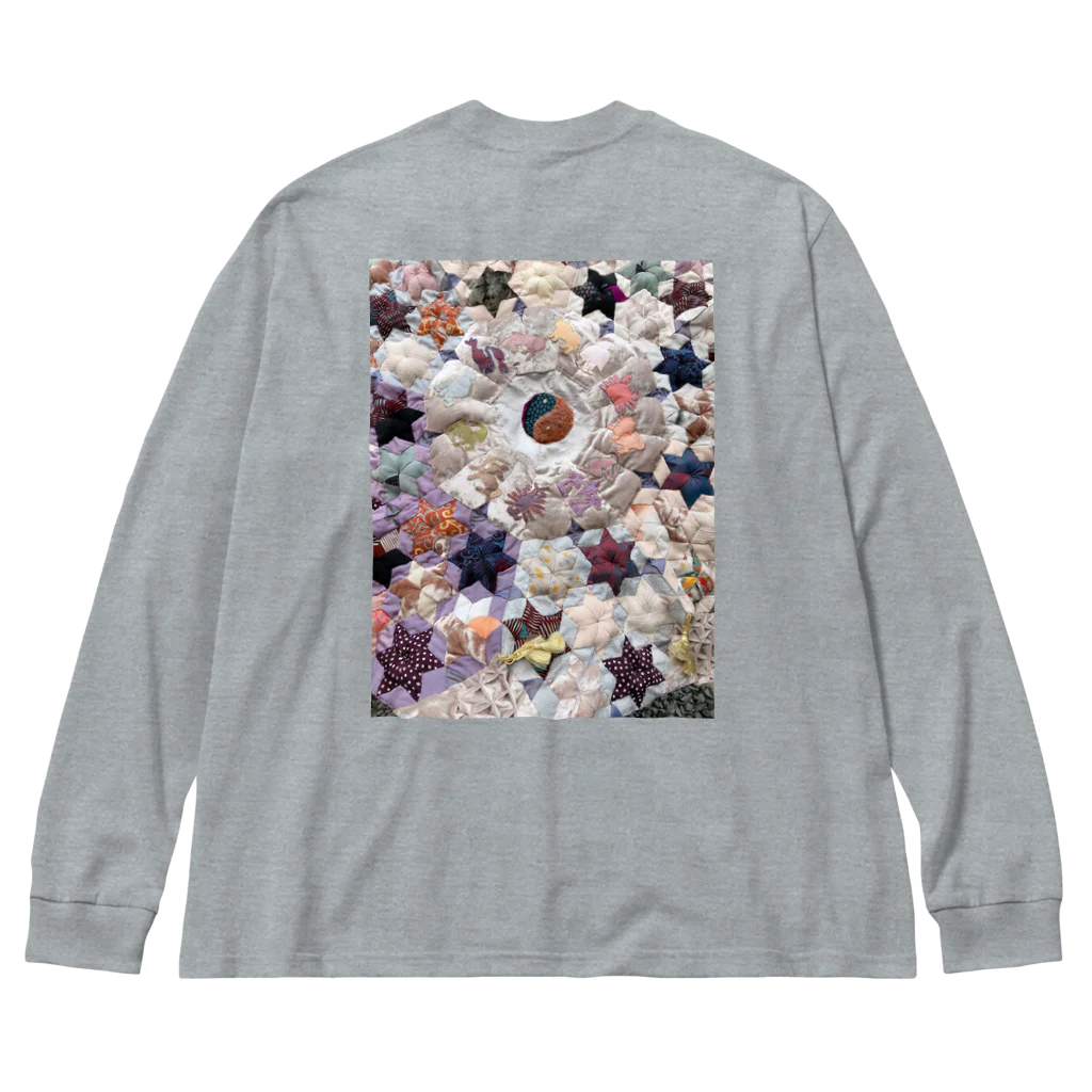 おこめっとちゃんのpatchwork quilt ビッグシルエットロングスリーブTシャツ