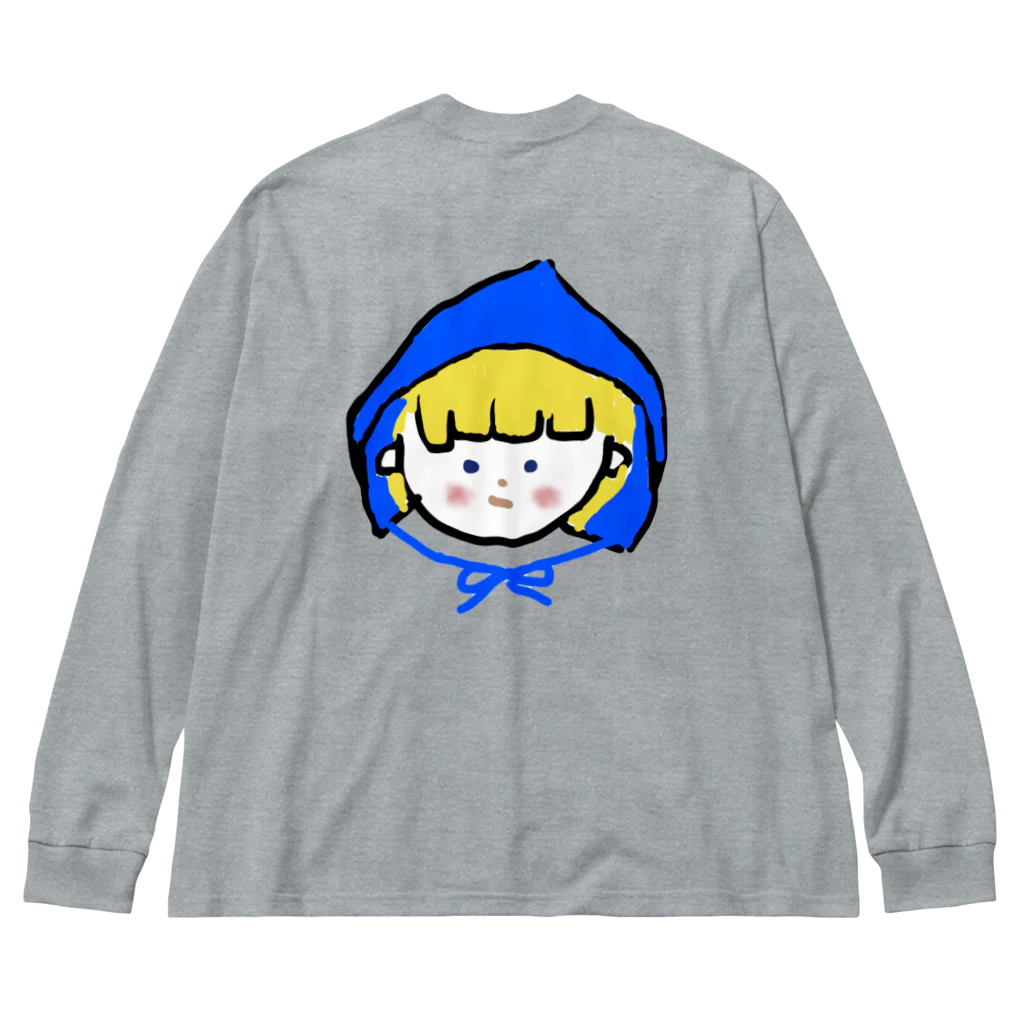 くまくま。ショップのあおずきんちゃん ビッグシルエットロングスリーブTシャツ