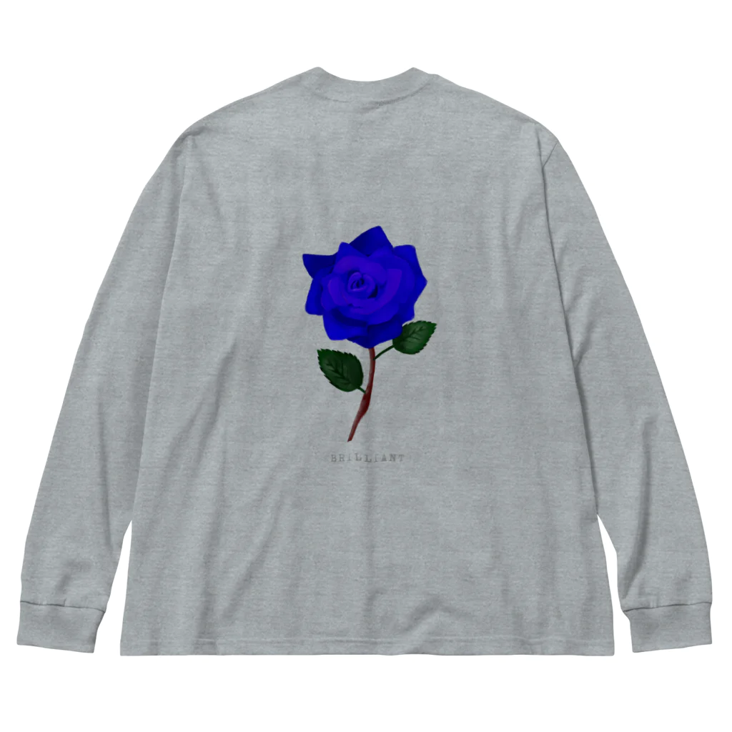 🍄ですこ🍄のBlue Rose “BRILLIANT” ビッグシルエットロングスリーブTシャツ