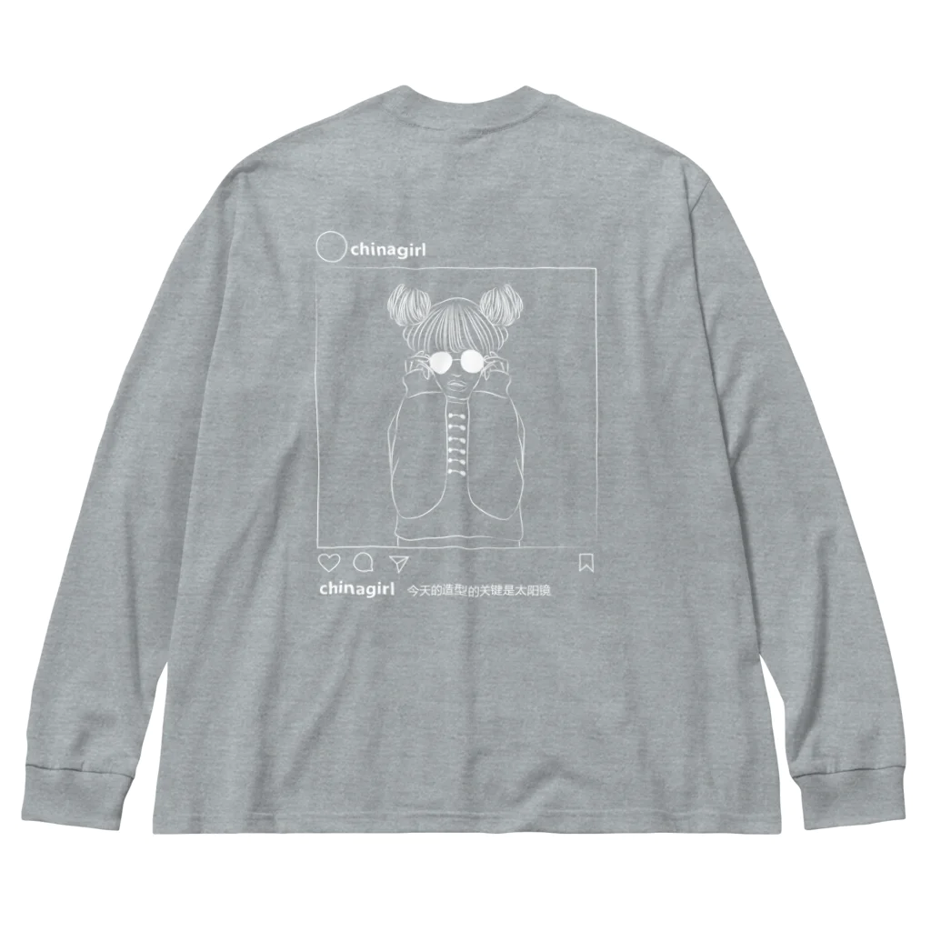 中華呪術堂（チャイナマジックホール）の【白】今日のコーデのポイント Big Long Sleeve T-Shirt