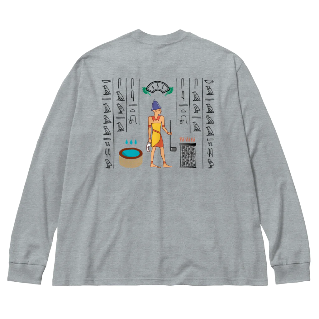 金町湯の金町湯 ヒエログリフ Big Long Sleeve T-Shirt