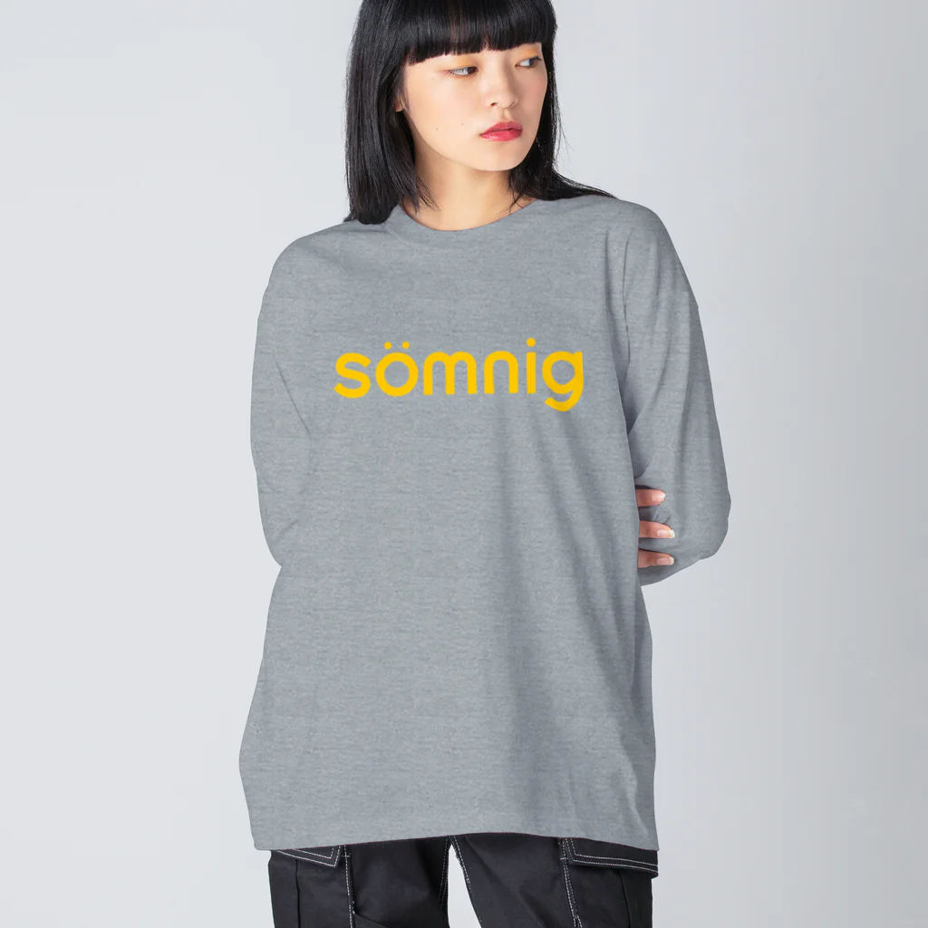 TORISAKANAの眠いのロゴ（スウェーデン語・黄色） Big Long Sleeve T-Shirt