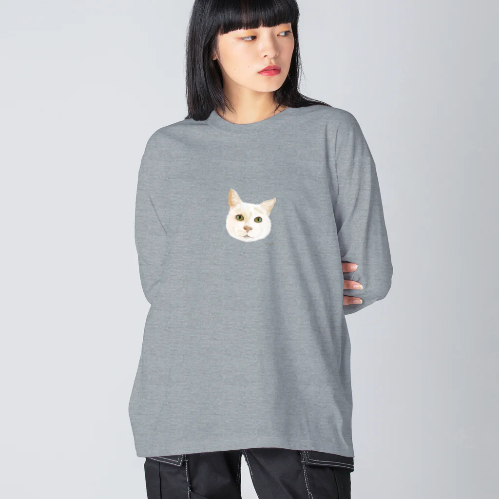 nuuko_artのねこのサニーさん ビッグシルエットロングスリーブTシャツ