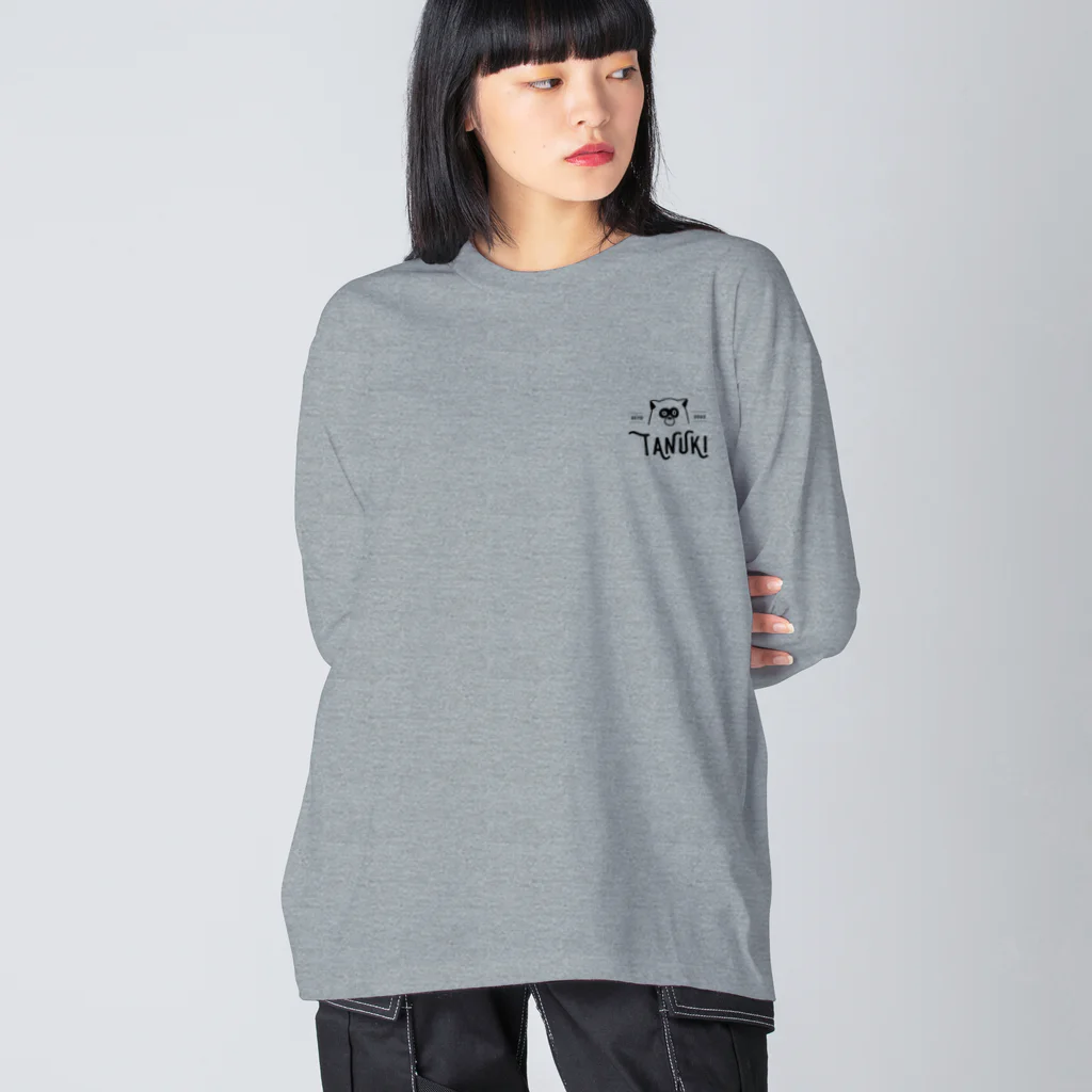 mogura_tanukiのtanuki_vintage01 Big Long Sleeve T-Shirt