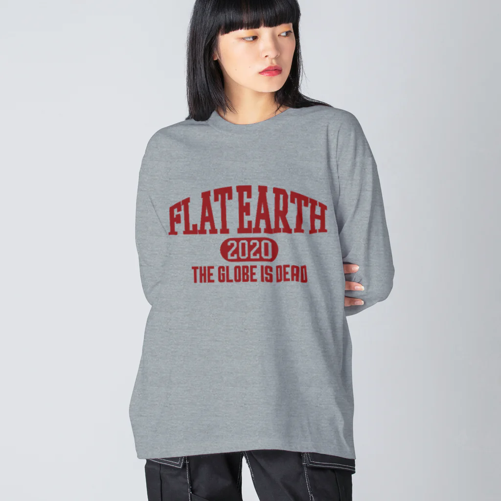 Mappila SHOPのカレッジ風［ネバダカラー］　フラットアース　FLATEARTH Big Long Sleeve T-Shirt