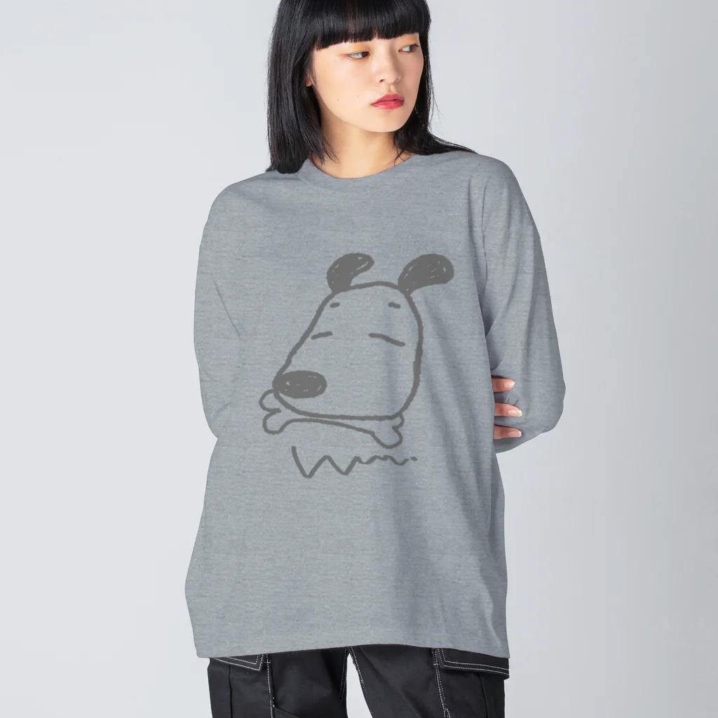 Rust's shopの幸せそうなイヌ Big Long Sleeve T-Shirt