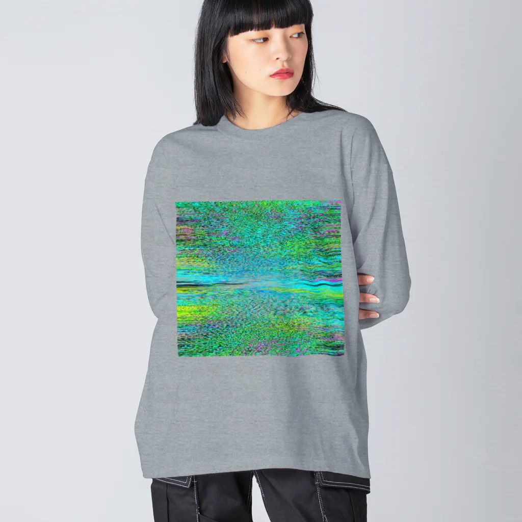 水草の地平線 Big Long Sleeve T-Shirt