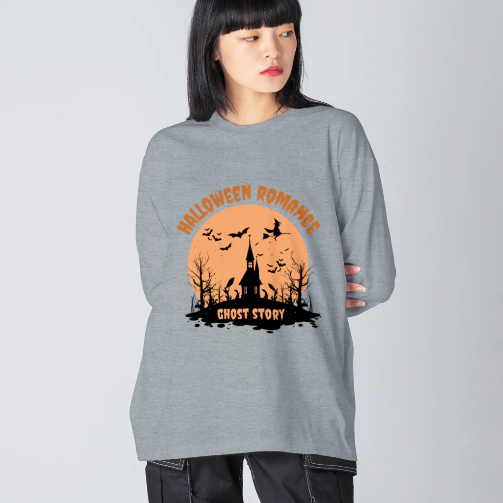 Bad Daddy at SUZURI のハロウィン　お出かけ魔女 Big Long Sleeve T-Shirt