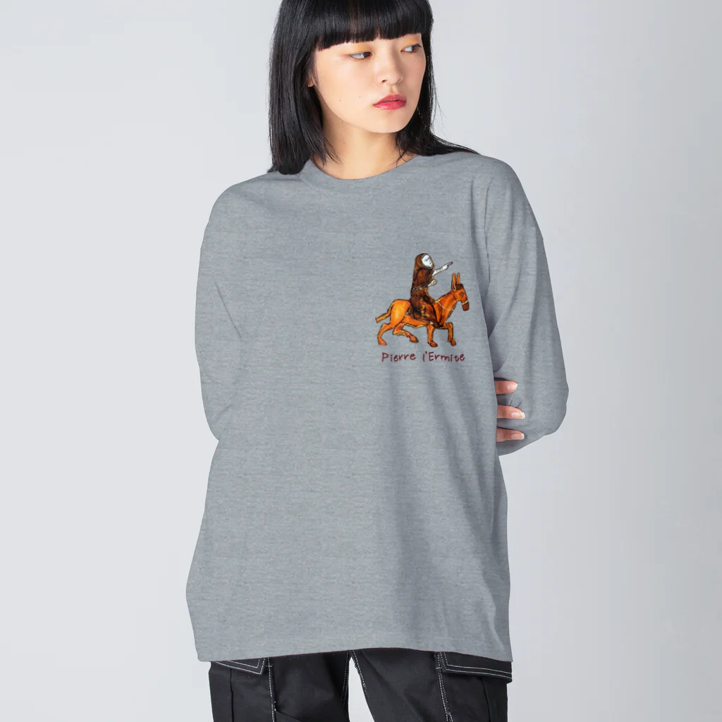 Nursery Rhymes  【アンティークデザインショップ】の隠者ピエール Big Long Sleeve T-Shirt