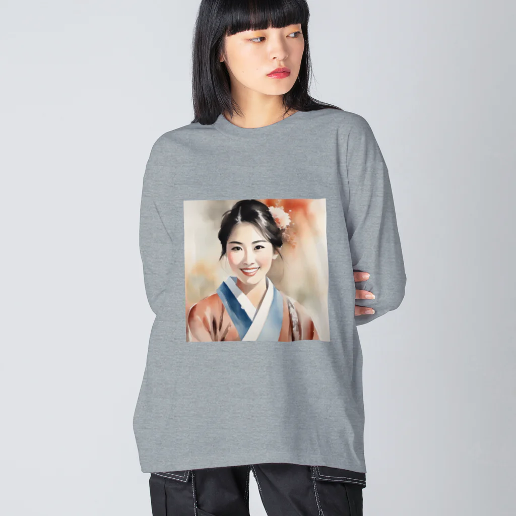 MistyStarkの日本人女性 ヴィンテージ ビッグシルエットロングスリーブTシャツ