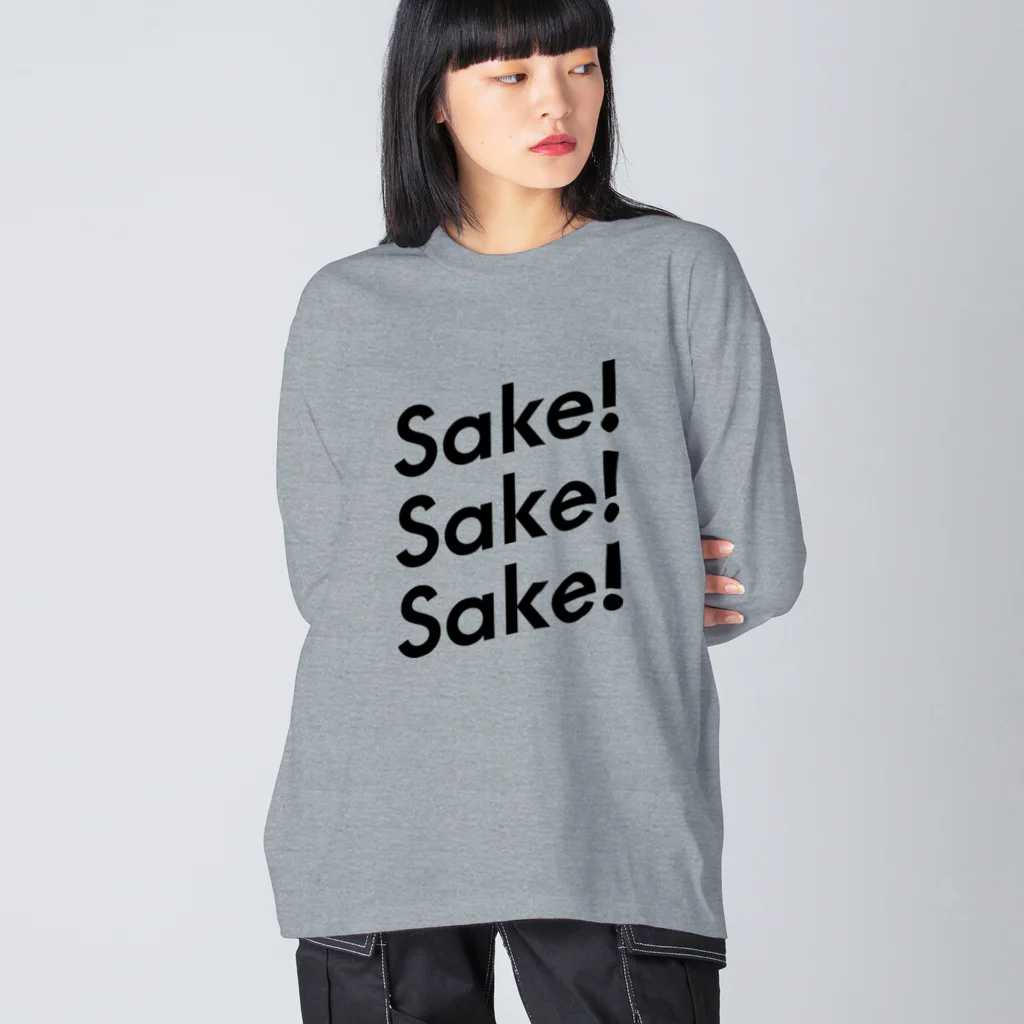 stereovisionのsake!sake!sake! ビッグシルエットロングスリーブTシャツ