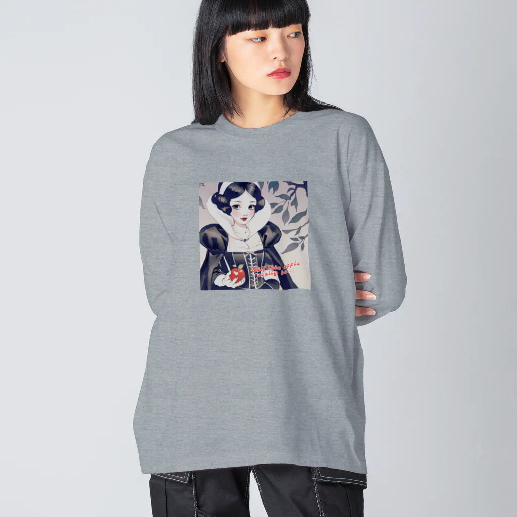 凡人-bonjin-のダークファンタジー白雪姫 Big Long Sleeve T-Shirt