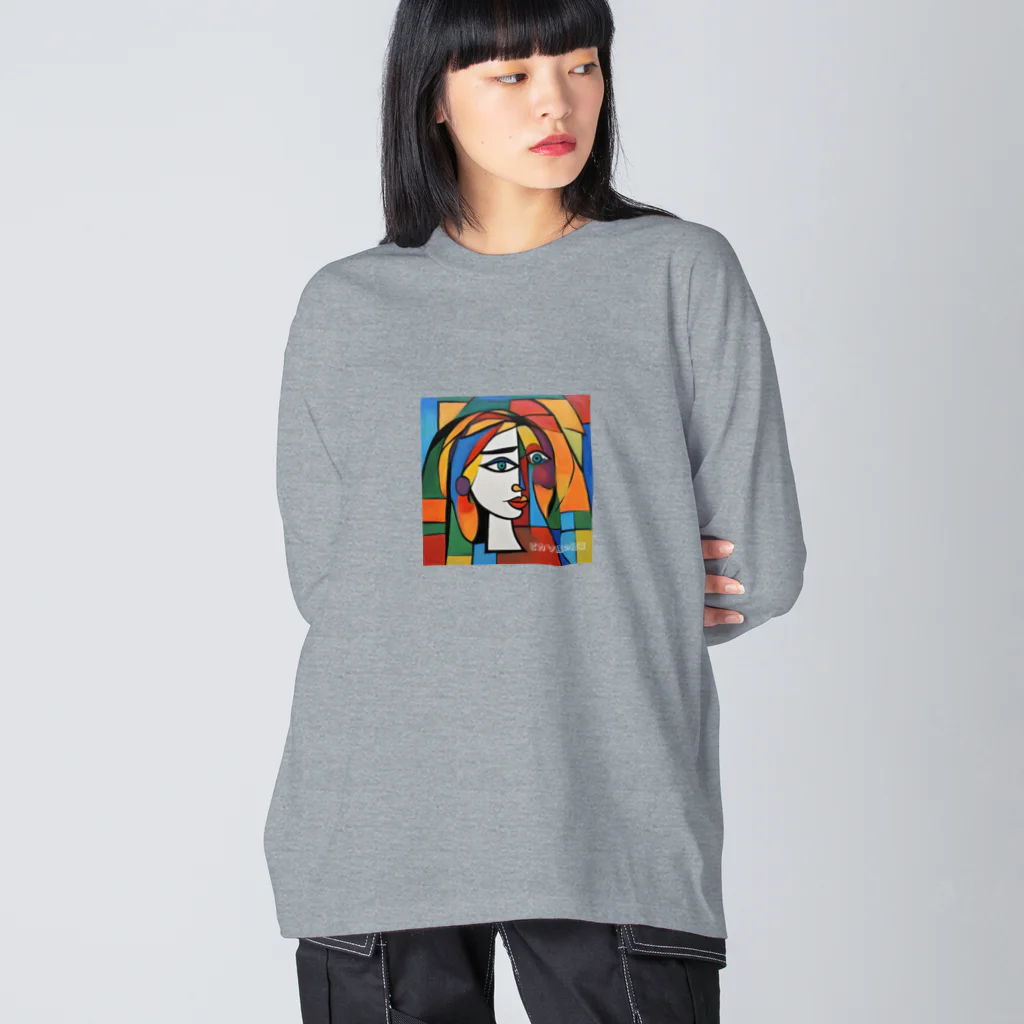 garireoのピカソ風の絵画1 Big Long Sleeve T-Shirt