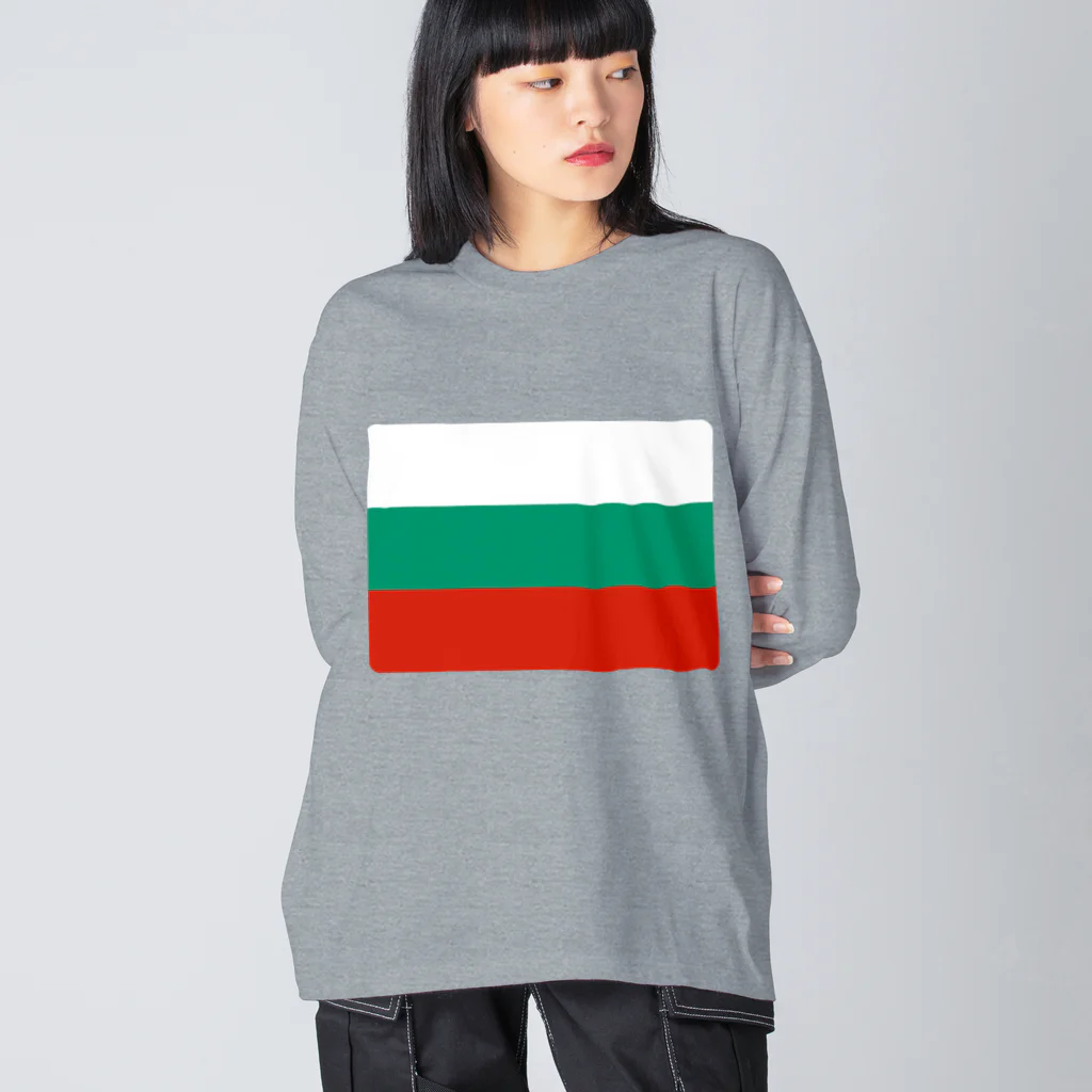 お絵かき屋さんのブルガリアの国旗 Big Long Sleeve T-Shirt