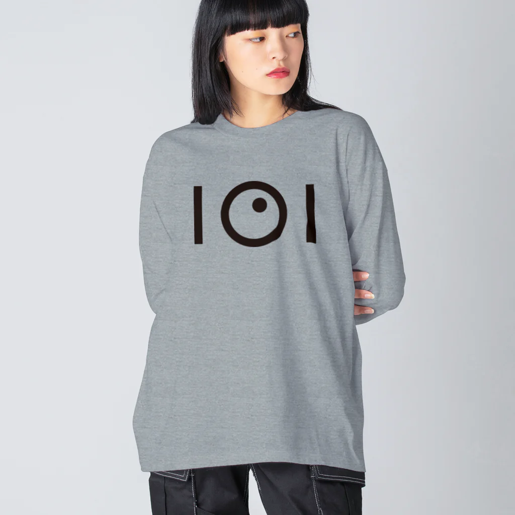 101DESIGNの101DESIGNのデザイン(黒) Big Long Sleeve T-Shirt