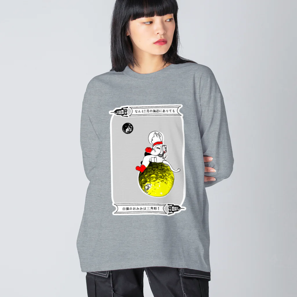 金星灯百貨店のなんと三角　月の海辺 Big Long Sleeve T-Shirt