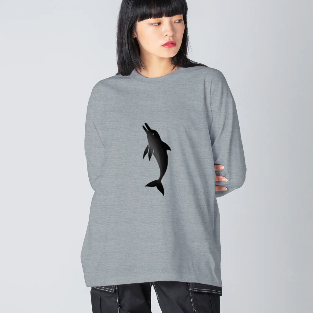 ツバメ堂のイルカ Big Long Sleeve T-Shirt