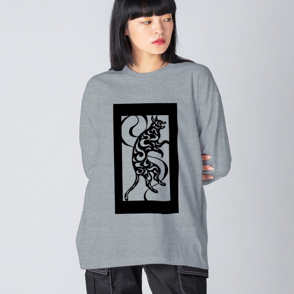 ツバメ堂のうずまき猫 Big Long Sleeve T-Shirt