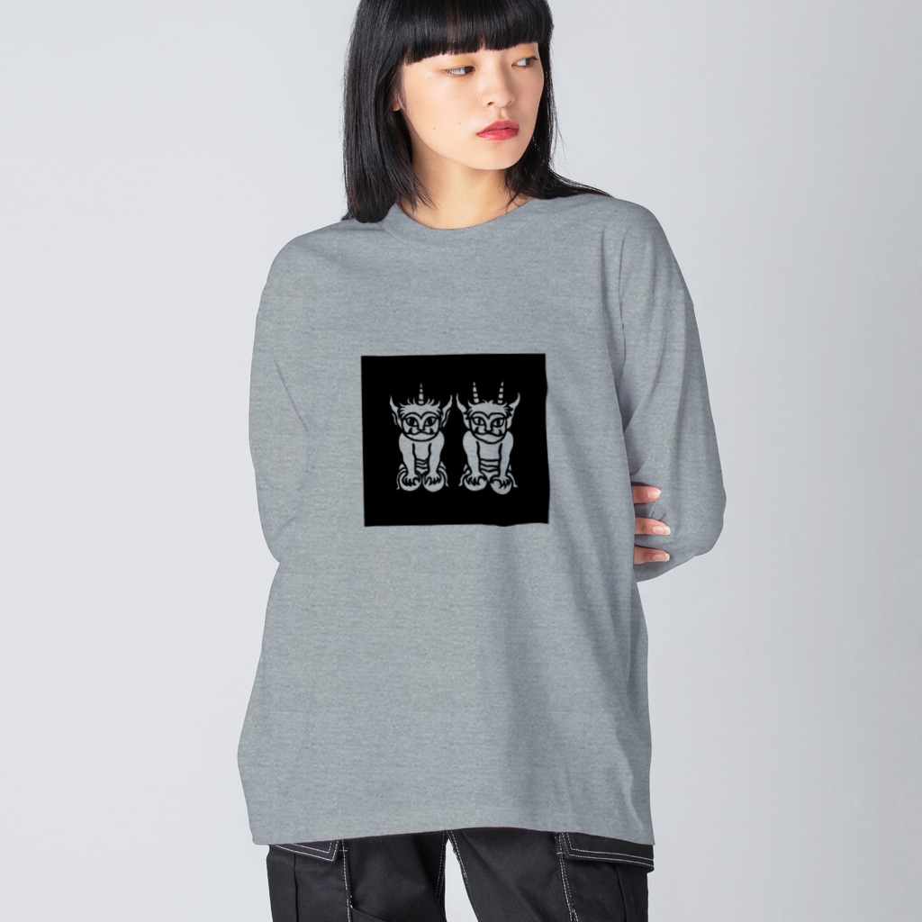 ツバメ堂のふたりの子鬼（四角） Big Long Sleeve T-Shirt