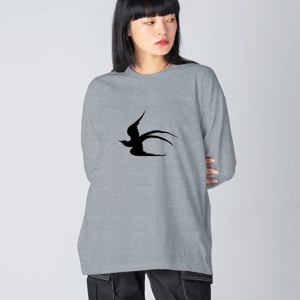 ツバメ堂のツバメの飛翔 Big Long Sleeve T-Shirt