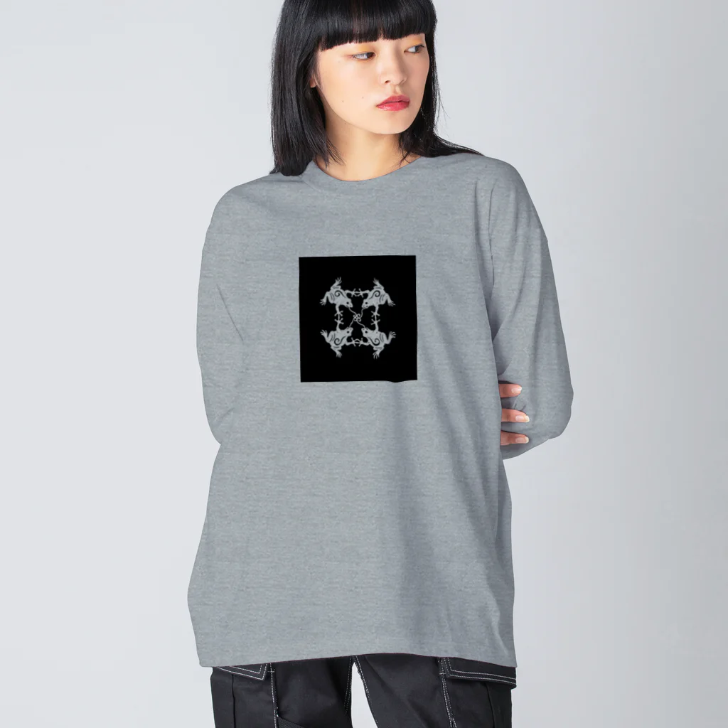 ツバメ堂のカエルノウタ Big Long Sleeve T-Shirt