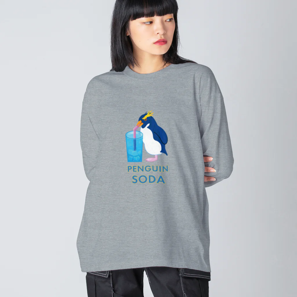 スロータイプ書店 Slowtype BooksのPENGUIN SODA ペンギンソーダ 191 ビッグシルエットロングスリーブTシャツ