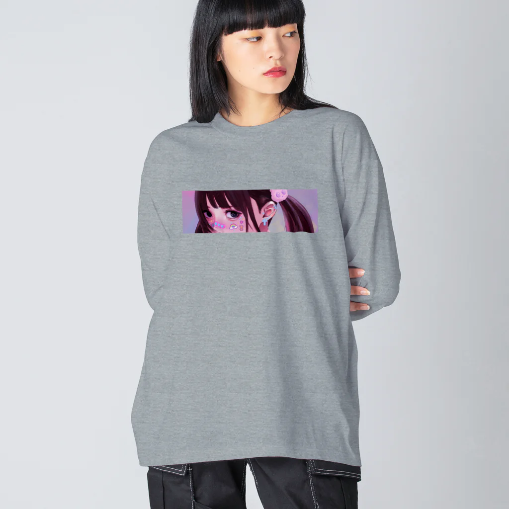 いきものたちの反サステナブル少女 Big Long Sleeve T-Shirt