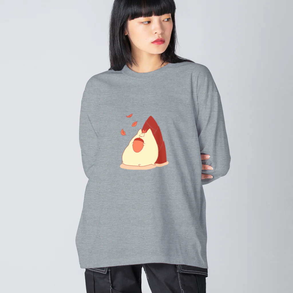 ねこ茶屋だいふくの秋にょげの季節 Big Long Sleeve T-Shirt