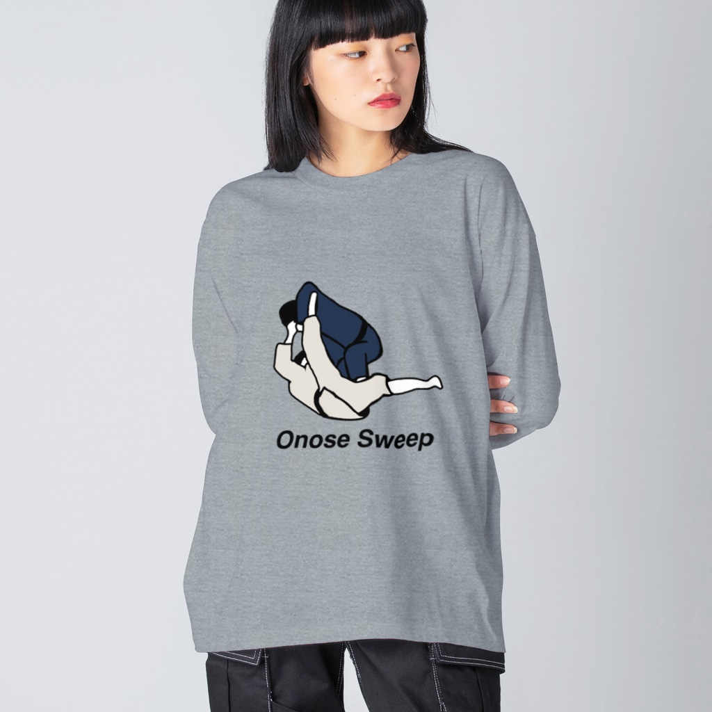 柔術イラストレーションのオノセスイープ Big Long Sleeve T-Shirt