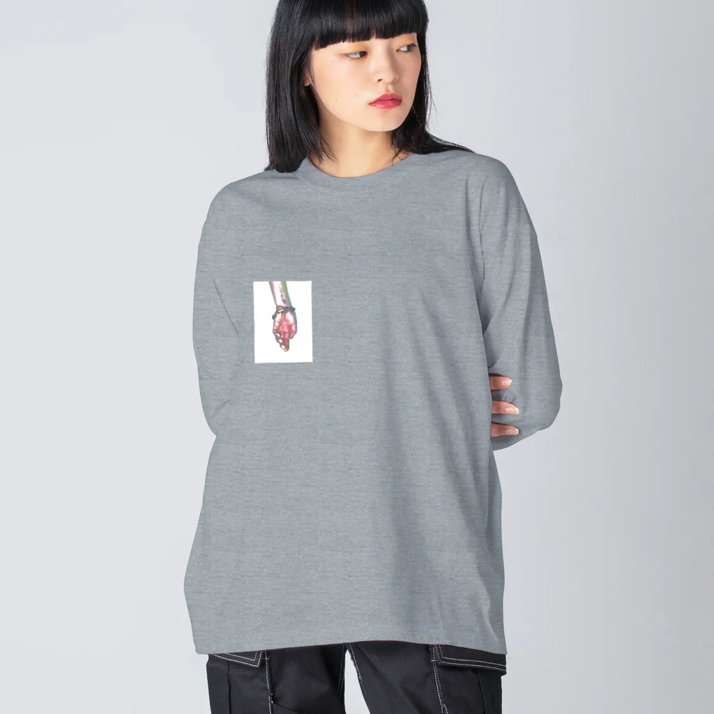 修行僧の手 Big Long Sleeve T-Shirt