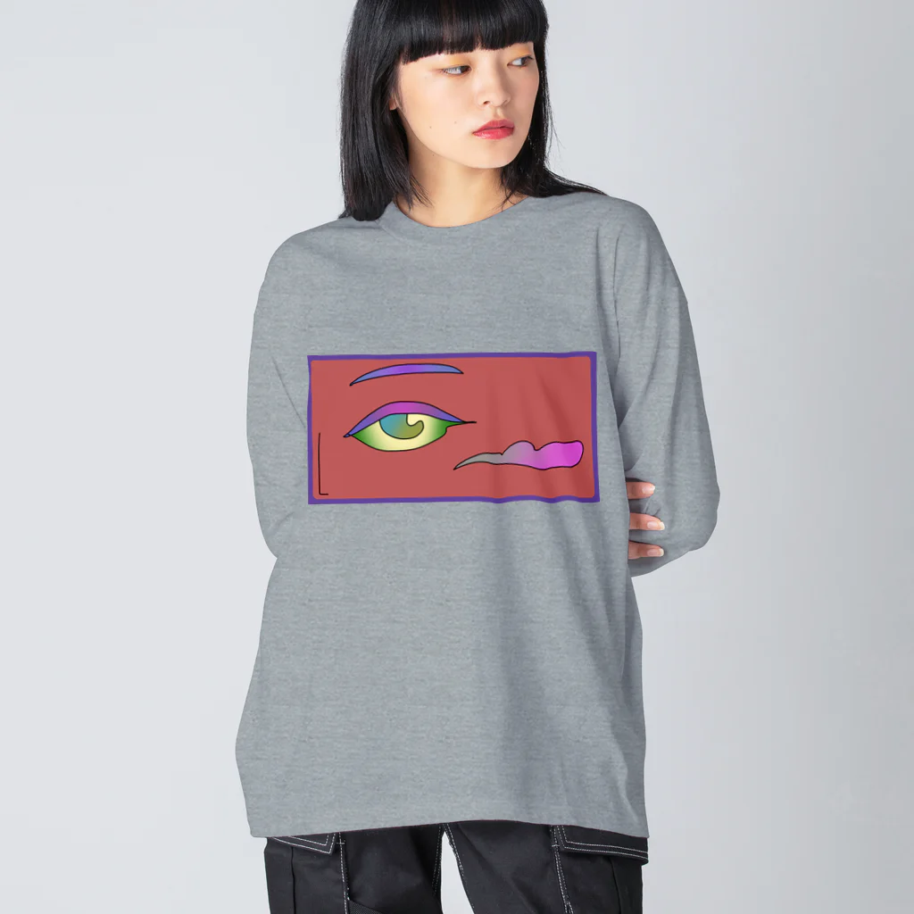 QB🦖のEYE ビッグシルエットロングスリーブTシャツ