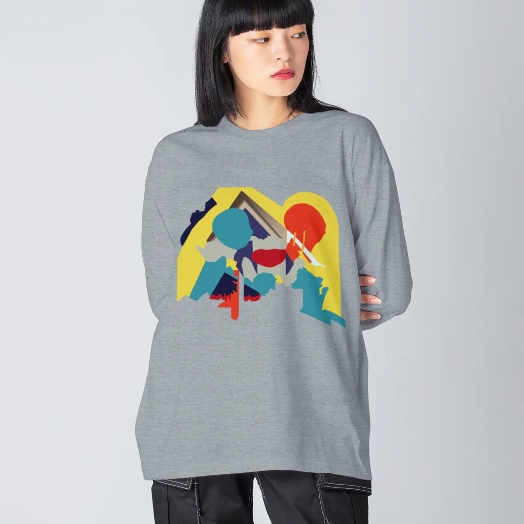 MUMBLEBOYの鏡像魔神１ Big Long Sleeve T-Shirt