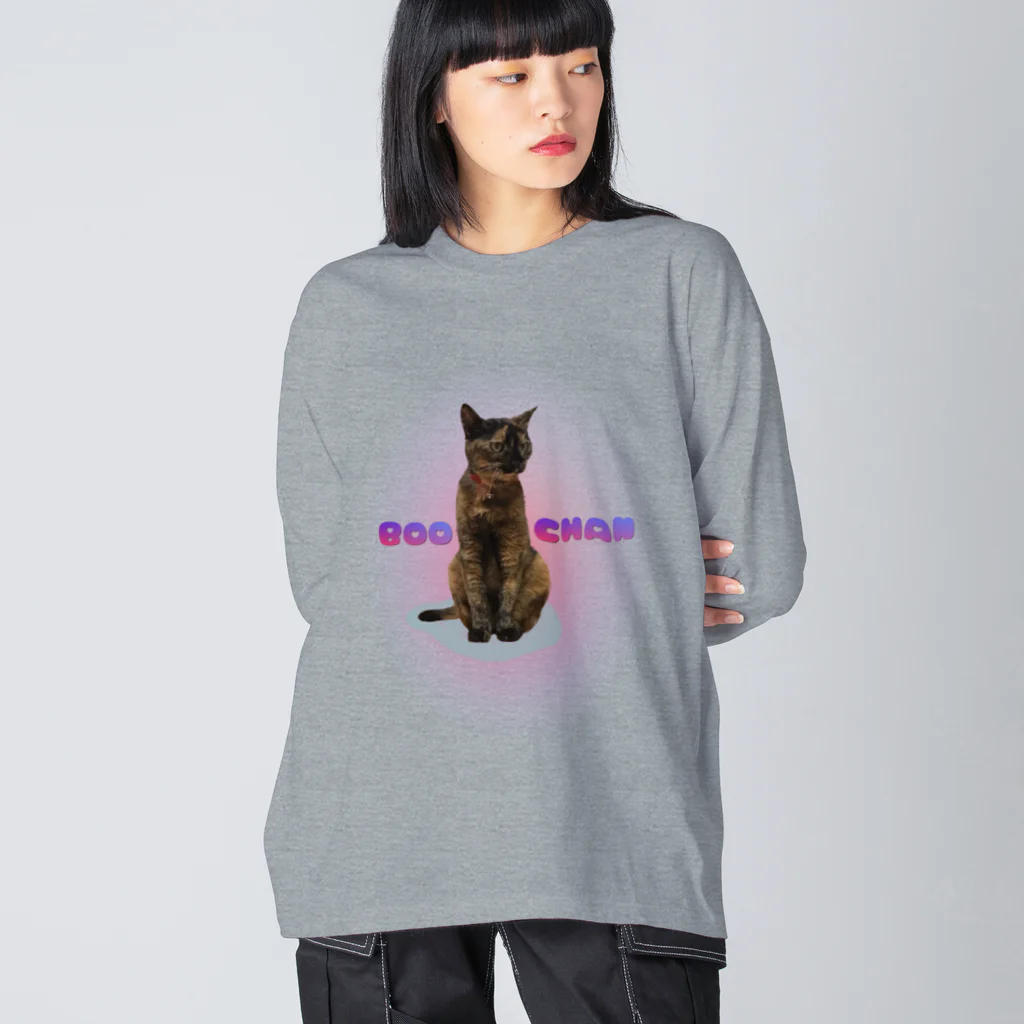 みなまりSHOPのにゃんこのぶ～ちゃん ビッグシルエットロングスリーブTシャツ