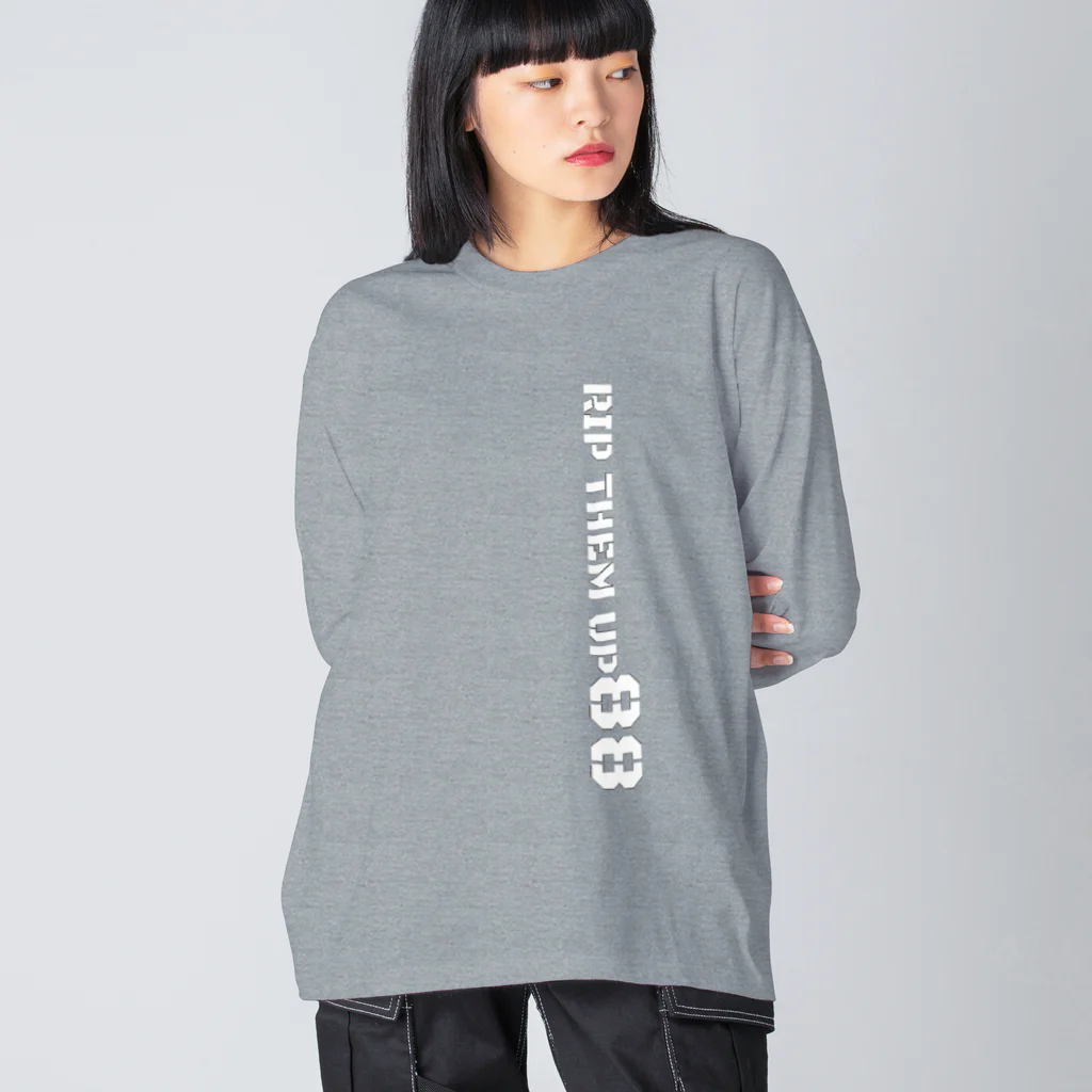 NO　FACEのripemup 縦バージョン Big Long Sleeve T-Shirt