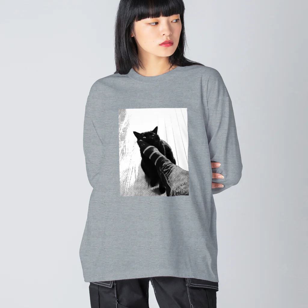 ChatNoir2012のスリヨルクロネコ(ФωФ) ビッグシルエットロングスリーブTシャツ