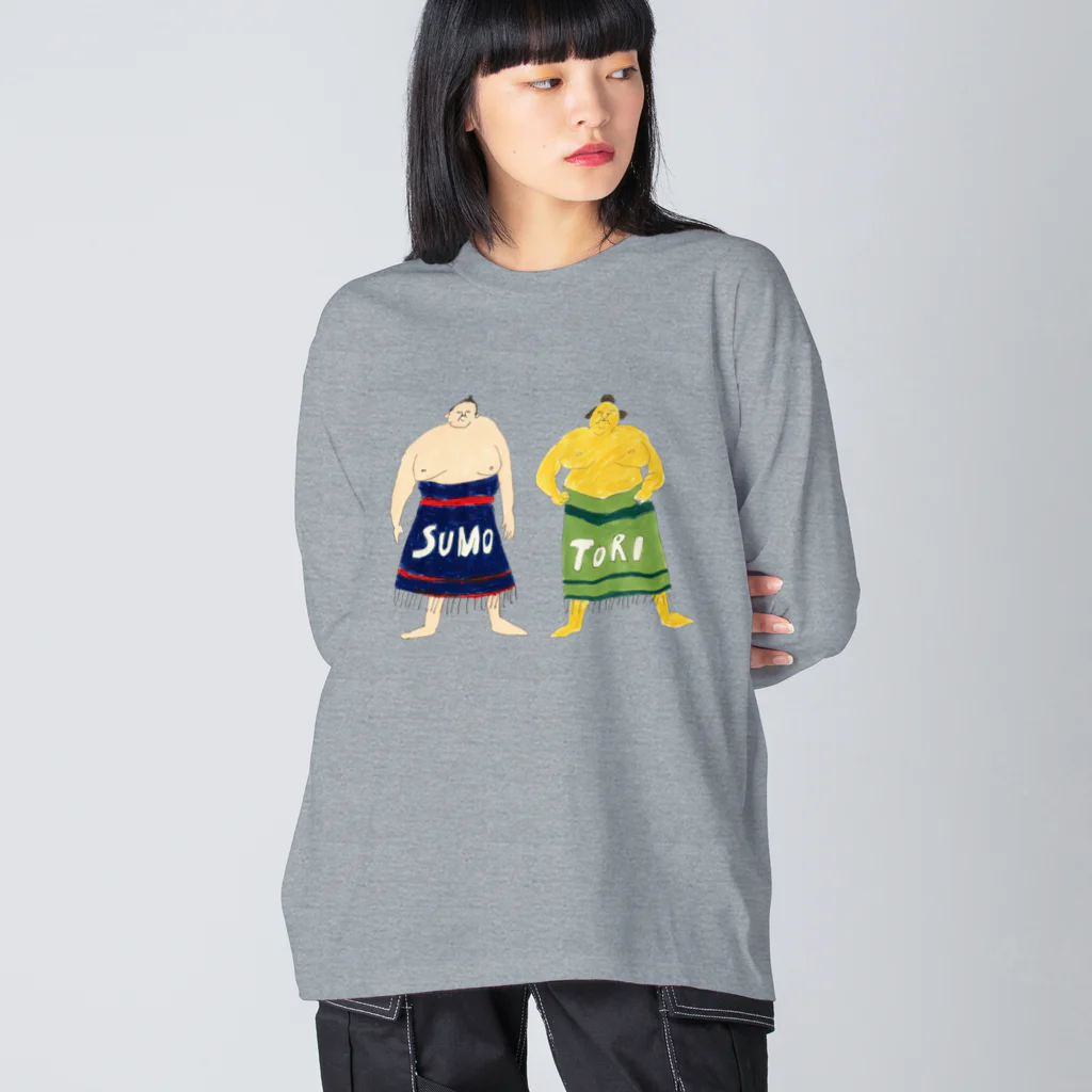 aeiuoのSUMO-TORI Big Long Sleeve T-Shirt